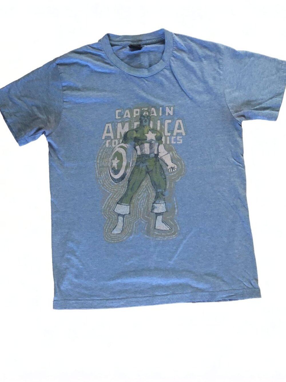 Vintage Style Marvel Captain America Graphic Tee No Size